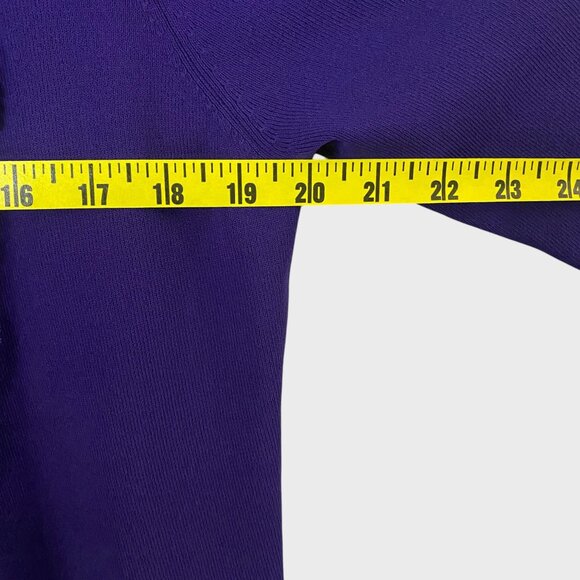 Elementz 2-In-1 Crochet Trim Open-Front Cardigan Shirt Purple Women's Size XL - Picture 9 of 10